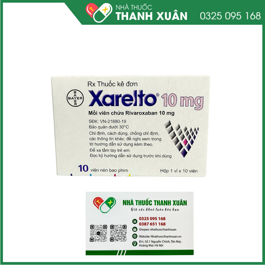 Xarelto phòng ngừa thuyên tắc huyết khối tĩnh mạch